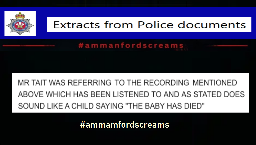 Police report extract dismissing the recording